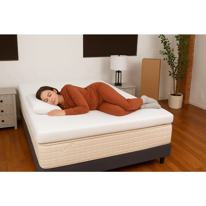 Medium Firmness Latex Mattress Pad - 2 Inch Full Size Sleep Comfort Enhancement