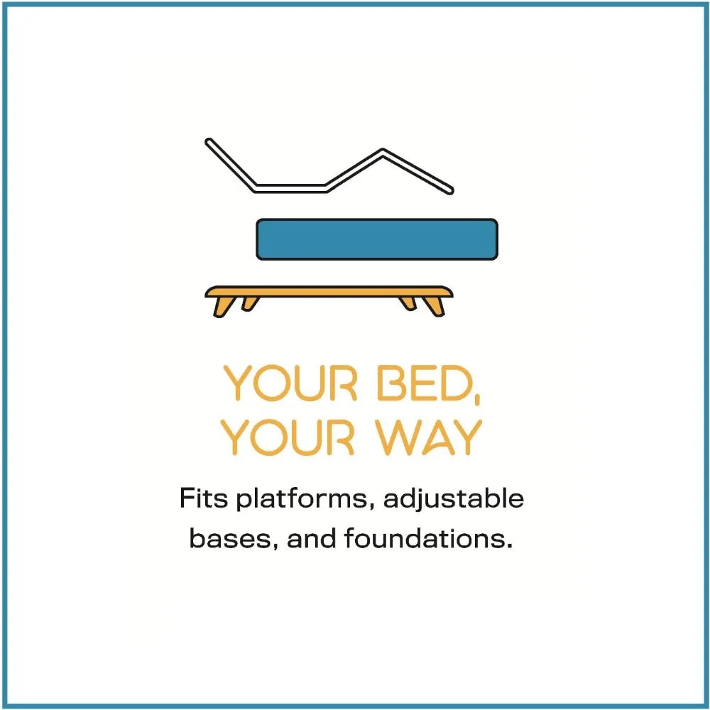 Blue Dream 10 Inch Gel Memory Foam Mattress - CertiPUR-US Certified - Medium Firmness - Pressure Relief & Motion Separat