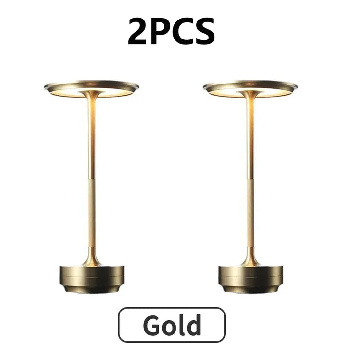 2PCS Rechargeable Wireless Table Lamp for Bedroom, Rechargeable, Touch Lamp, Camping Candle, Creative, USB-C, Desk Lamp