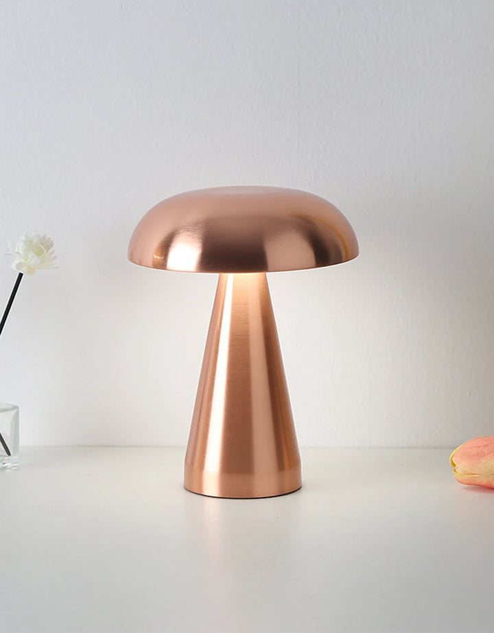 Retro table lamp Mushroom LED Night Light Rechargeable desk lamp Touch Sensor Reading Lights  for bedroom  Restaurant Bar Decor