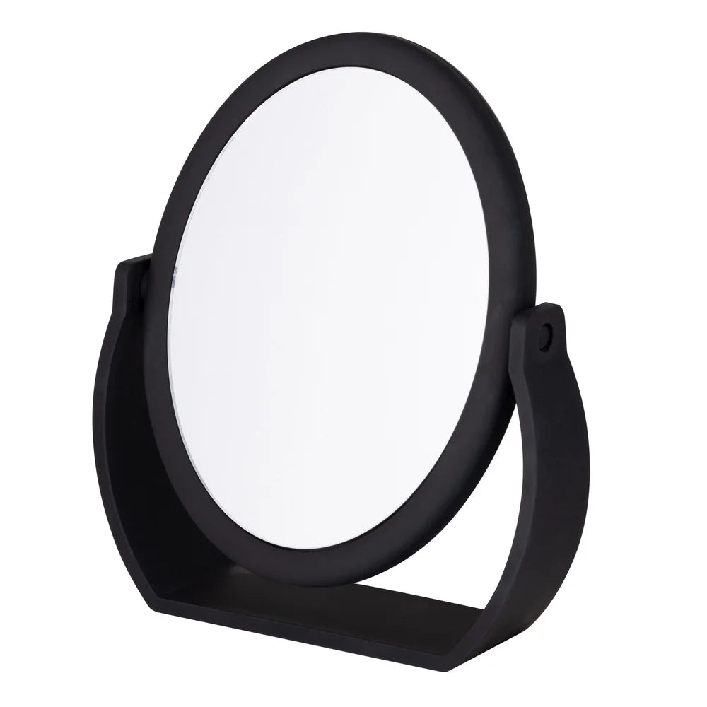 Swivel Double Sided 10X Magnification Rubberized Vanity Mirror Freestanding Makeup Mirror Ideal Dressers Desks and Vanities
