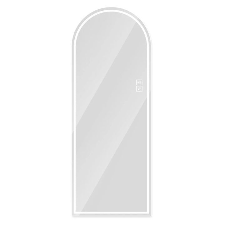 65" x 21" Arch Design LED Full Length Mirror ,Dimmable,  High Definition & Explosion-Proof, Full-Length Standing or Wall