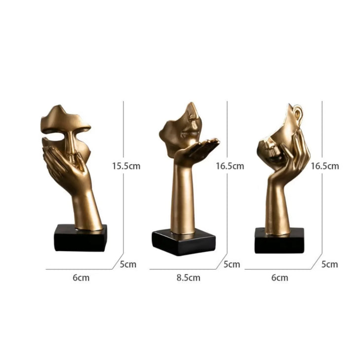 Resin Abstract  Decor Statue Table Decoration for  Room Bedroom Office Nordic Abstract  face  sculpture