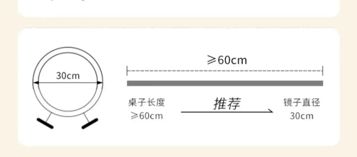 Unique Makeup Mirror Compact Korean Bedroom Funky Girl Aesthetic Items Art Circular Mirror Cosmetics Vestidores Decoracao Quarto