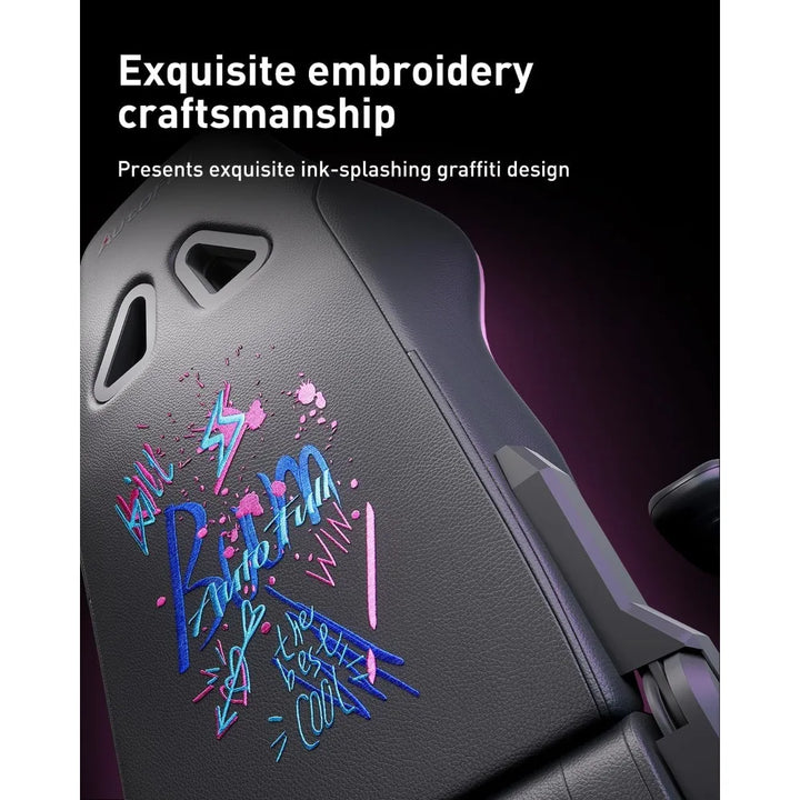 Gaming Chair,Ergonomic Wingless Cushion Computer Chair,PU Leather Racing Style Office Chair with Lumbar Support Pillow