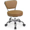 Nordic Short Stool Adjustable 13-15 Rolling Pneumatic, Paded Shower Bench Back-Support