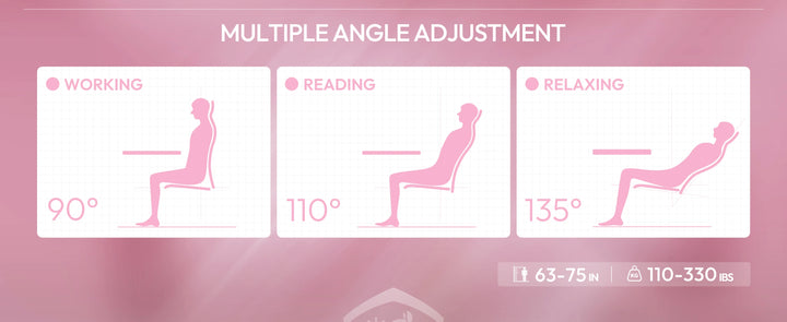 Dowinx Gaming Chair with Heated Massage Lumbar Support, Breathable Fabric Office Chair with Pocket Spring Cushion and Footrest,