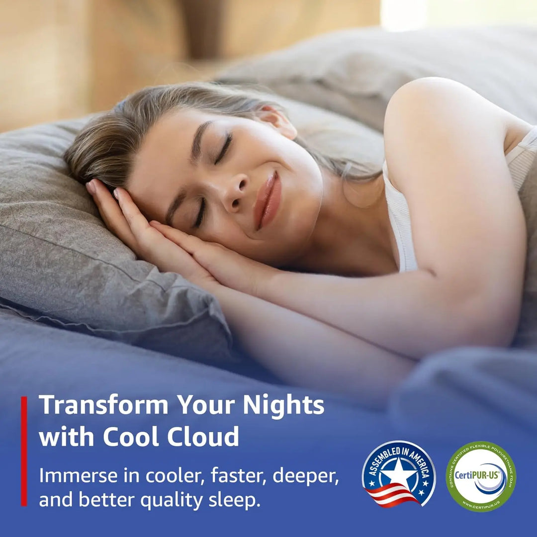 Cooling Gel Memory Foam Mattress 12 inch King Mattress Improves Sleep with Exclusive Cool Sleep Technology and Plush Comfort for