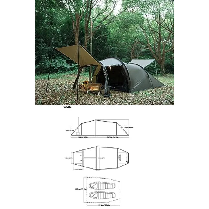 Hot Tent with Stove Jack for 12 Person Camping Tent Winter Tent 4 Season Tent Backpacking for Camping Hiking Hunting Fishing Wa