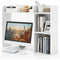 Desktop Bookshelf, Countertop Storage Hutch with 5 Shelves for Computer Desk, Desk 3-Tier Display Rack, Multipurpose Wood Deskt