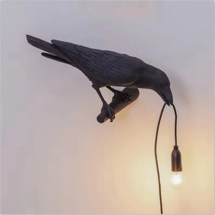 Modern Resin Lucky Bird Crow Wall Lamp Table Lights Night Lights Bedroom Bedside Living Room Home Decor Wall Lamps