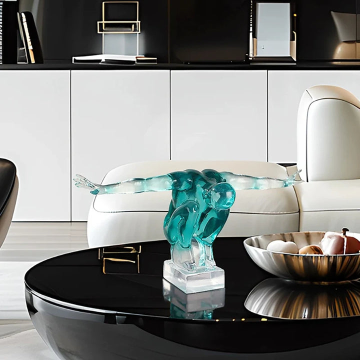 Abstract Human Figure Ornament – Creative Desktop Sculpture Gift | Trufairs