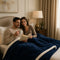 NavyQuilt Plush Microfiber Throw Blanket – Soft Quilted Comfort | Oversized Luxury | Trufairs