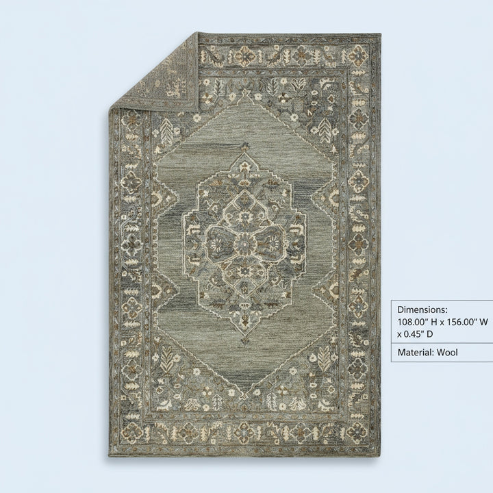 Vestige Kersey Brown Hand-Tufted Wool Blend Area Rug 9'x13'