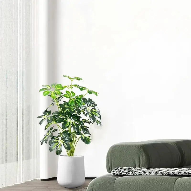 Artificial Plant Green Fake Banyan Tree Simulated Palm Tree Indoor And Outdoor Beautification Hotel Office Balcony Home Decor