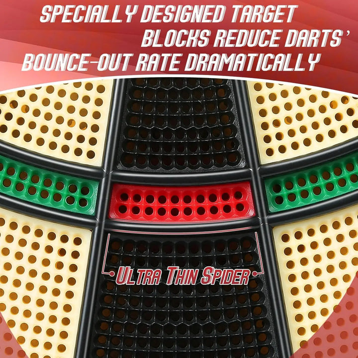 Electronic Dart Board, Soft Tip Dartboard Set 40 Games, 427 Variants Digital Electric Dart Boards with Colorful LED