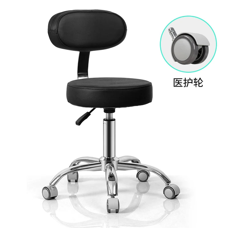 Rotating lift chair Beauty salon Surgical technician chair Round stool Haircut PT stool Pulley Big chair Beauty stool Backrest