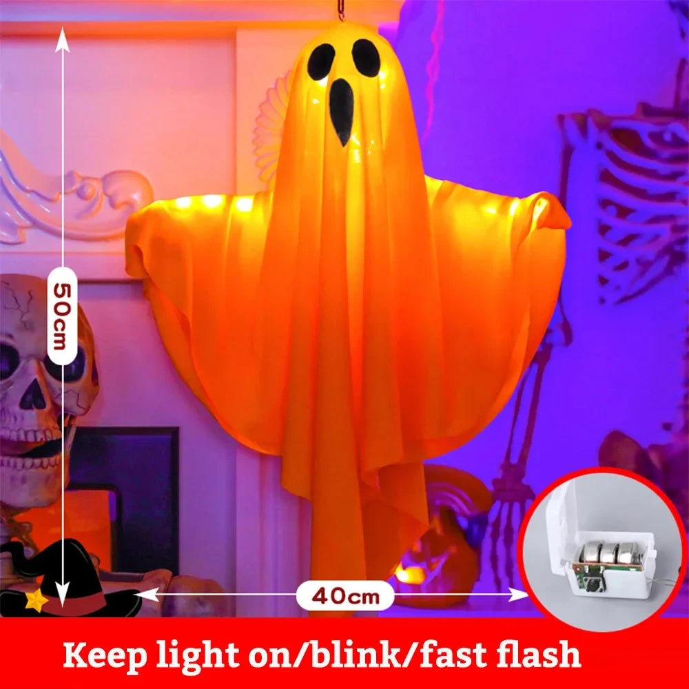 Glowing Ghost & Witch Hat String Lights â€“ Halloween LED Party & Yard DÃ©cor | Trufairs