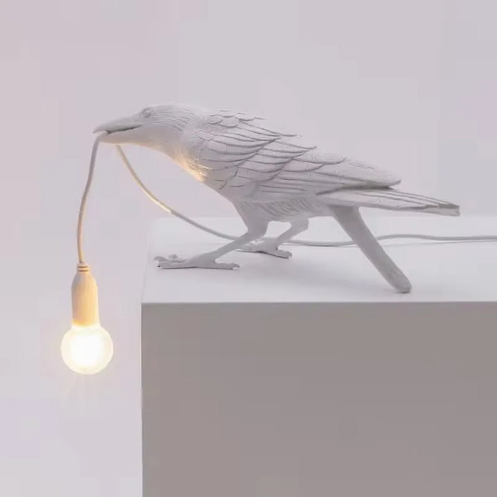 Modern Resin Lucky Bird Crow Wall Lamp Table Lights Night Lights Bedroom Bedside Living Room Home Decor Wall Lamps