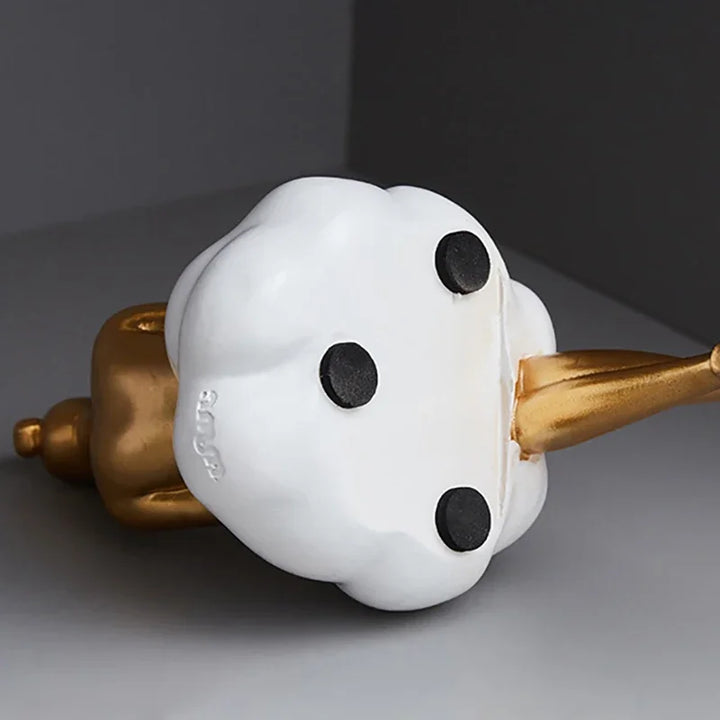 Light Luxury Cloud Girl Golden Ornament Resin Originality Desktop Humanoid Decoration Ballet Sculpture A Living Room For Home