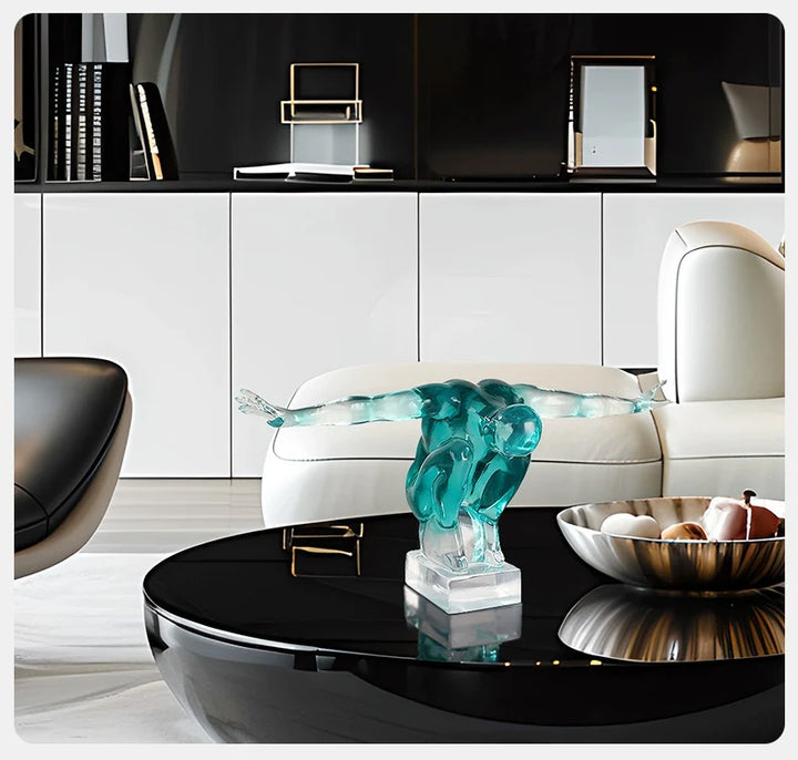 Abstract Human Figure Ornament – Creative Desktop Sculpture Gift | Trufairs