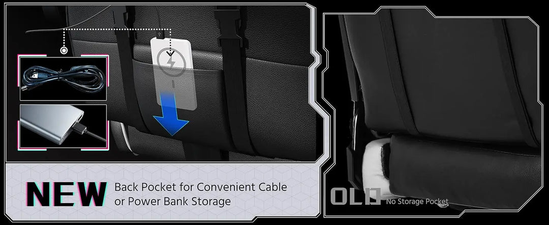 Ergonomic Gaming Chair with Swivel Seat&Headrest, Adjustable Video Game Chair with Massage Lumbar Support and Footrest Height