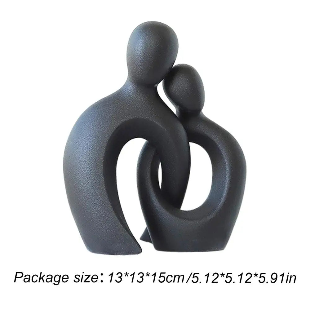 Couple Statue Aesthetic Resin Statue Home Decor Couple Statue Love Sculpture Couple Abstract Art Statue Modern Decor for Bedroom