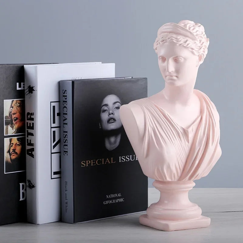 Ancient Greece European Resin David Venus Head Statuees Decoration Home Livingroom Goddess Sculpture Figurin Office Desktop