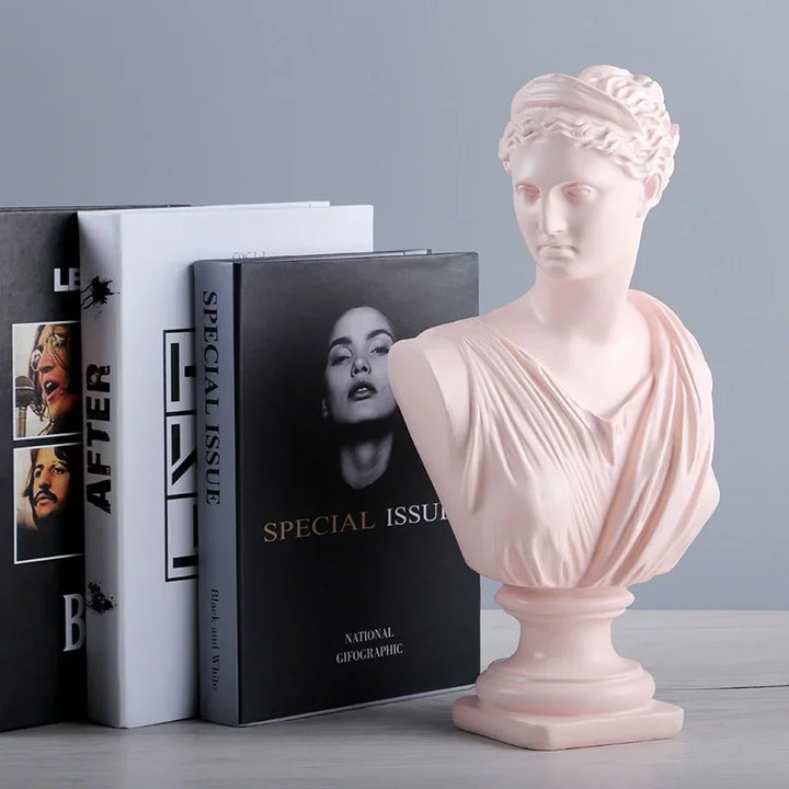 Ancient Greece European Resin David Venus Head Statuees Decoration Home Livingroom Goddess Sculpture Figurin Office Desktop