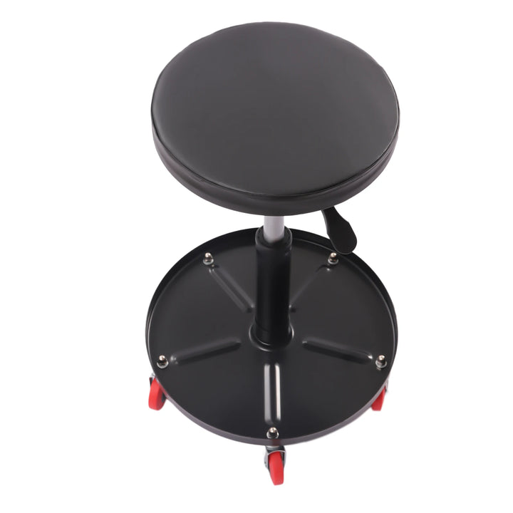 136.08kg Workshop Stool Workshop Rolling Pneumatic Creeper Shop Roller Seat Adjustable with 5 Wheels for Garage Auto Repair