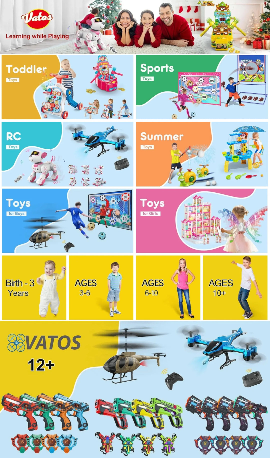 VATOS Musical Dance Mat Toy for Kids 27 Levels 8 LED Keys Bluetooth 5 Game Modes Ages 3+ Boys Girls Outdoor Party Christmas Gift