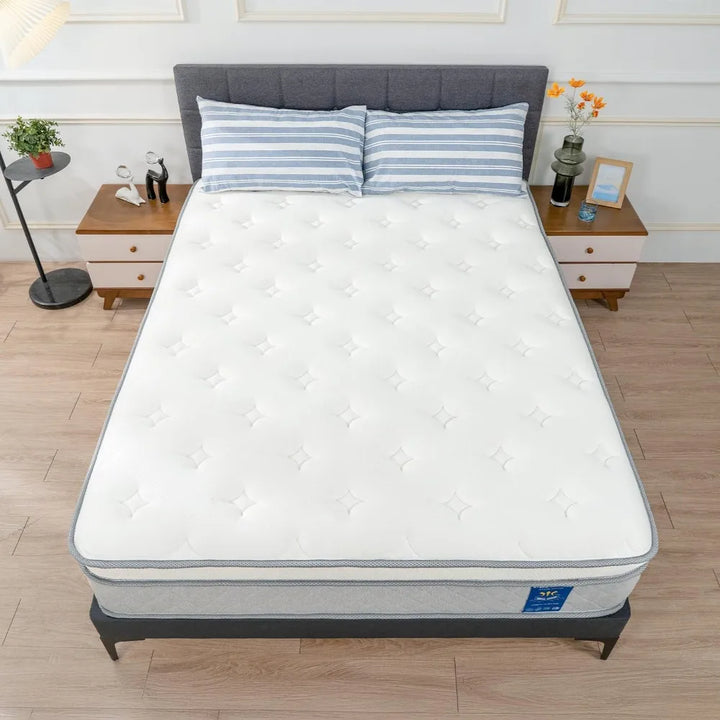 Queen Size Mattress,12 Inch Hybrid Mattress in a Box with Gel Memory Foam,Independent Pocket Springs,Lumbar Support & Pressure