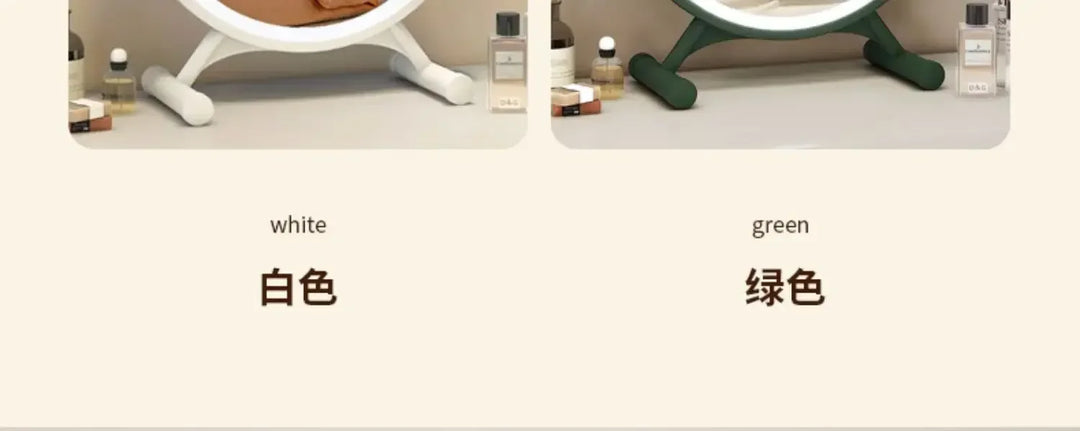 Unique Makeup Mirror Compact Korean Bedroom Funky Girl Aesthetic Items Art Circular Mirror Cosmetics Vestidores Decoracao Quarto
