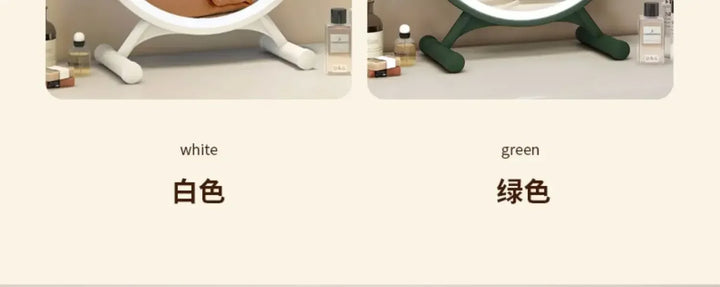 Unique Makeup Mirror Compact Korean Bedroom Funky Girl Aesthetic Items Art Circular Mirror Cosmetics Vestidores Decoracao Quarto