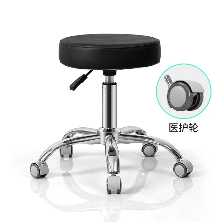 Rotating lift chair Beauty salon Surgical technician chair Round stool Haircut PT stool Pulley Big chair Beauty stool Backrest