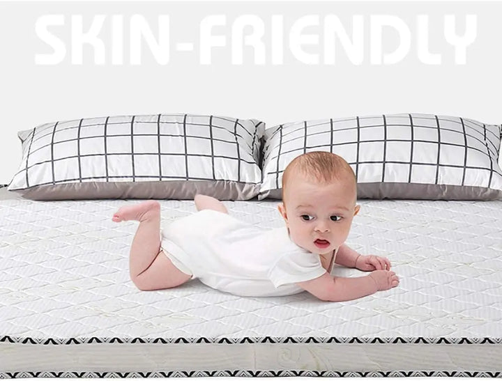 Coir Mattress, 3e Coconut Palm Hypoallergenic Orthopedic Mattress Pad 5cm Folding Sleeping Mat Firm Feel Quiet Tatami Guest Bed