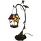 L10938 Spooky Graveyard Tiffany Style Stained Glass Birdhouse Table Lamp for Halloween Decor (21-inch High, Bat Nest)