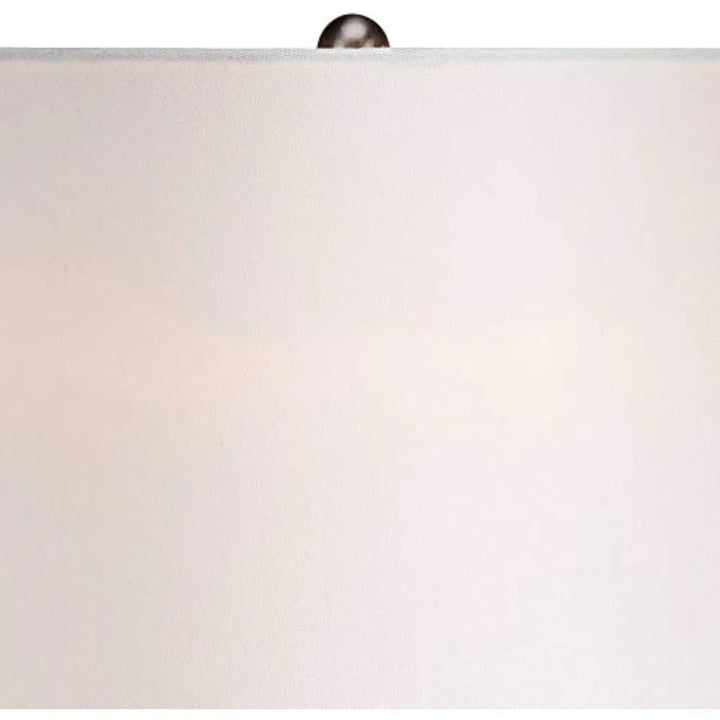 Nantucket Modern Coastal Nautical Table Lamp 26" High Natural Woven Seagrass White  for Bedroom Living Room House Home