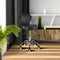 Rolling Swivel Salon Stool Chair with Back Support Adjustable Hydraulic Seat Height 22 in