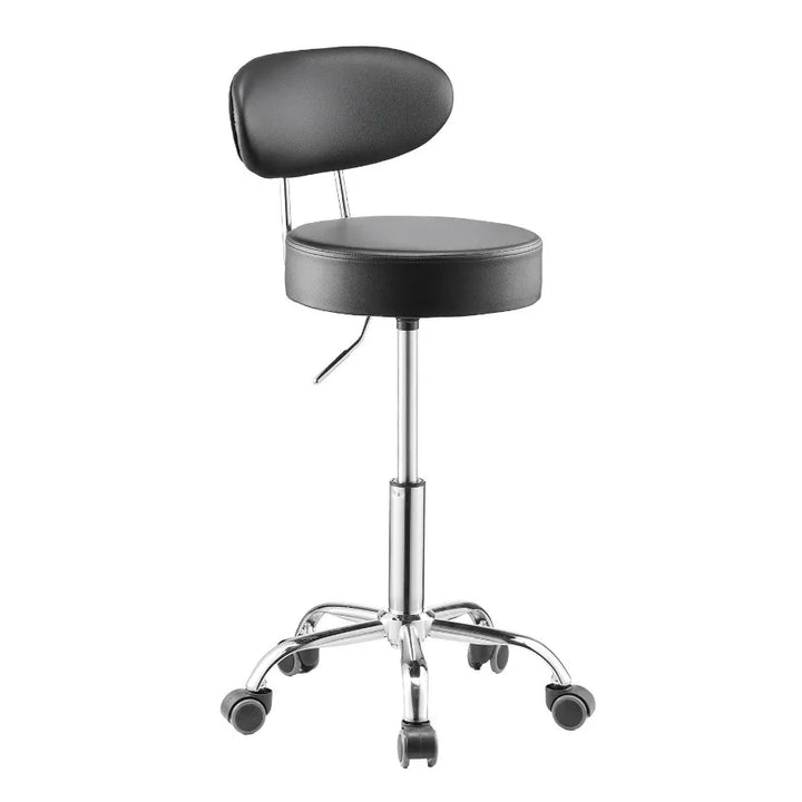 Shop Stool Adjustable Garage Seat 300 lbs Load with Backrest Wheels