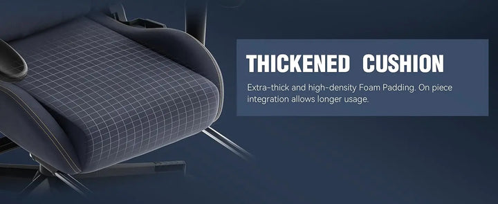 Dowinx Gaming Chair with Massage Lumbar Support, Suede Fabric Ergonomic Computer Chair with Footrest for Adults