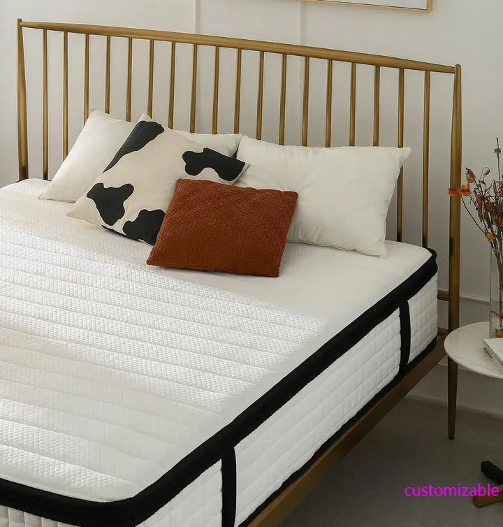 Full XL Size 12 Inch Mattress, Multilayer Hybrid Mattress, Innerspring Memory Foam Mattress in a Box, Pressure Relief & Cooler