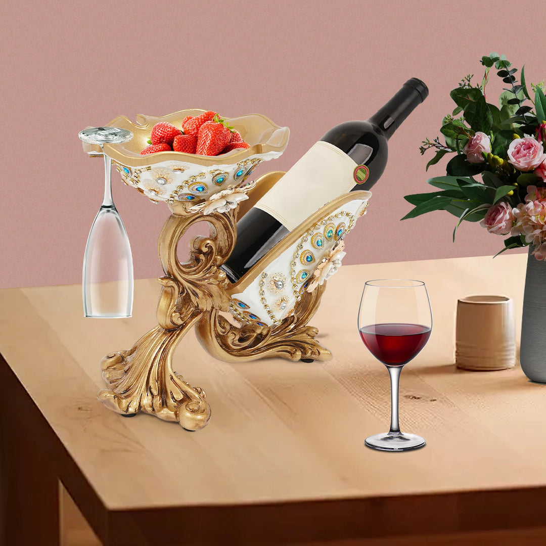 Red Wine Holder Living Room Luxury Wine Cabinet Decorations High Foot Wine Glass Holder Household Wine Bottle Rack