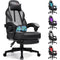 Gaming Chair with Massage, Ergonomic Heavy Duty Design with Footrest and Lumbar Support, Large Size Cushion High Back Office Ch