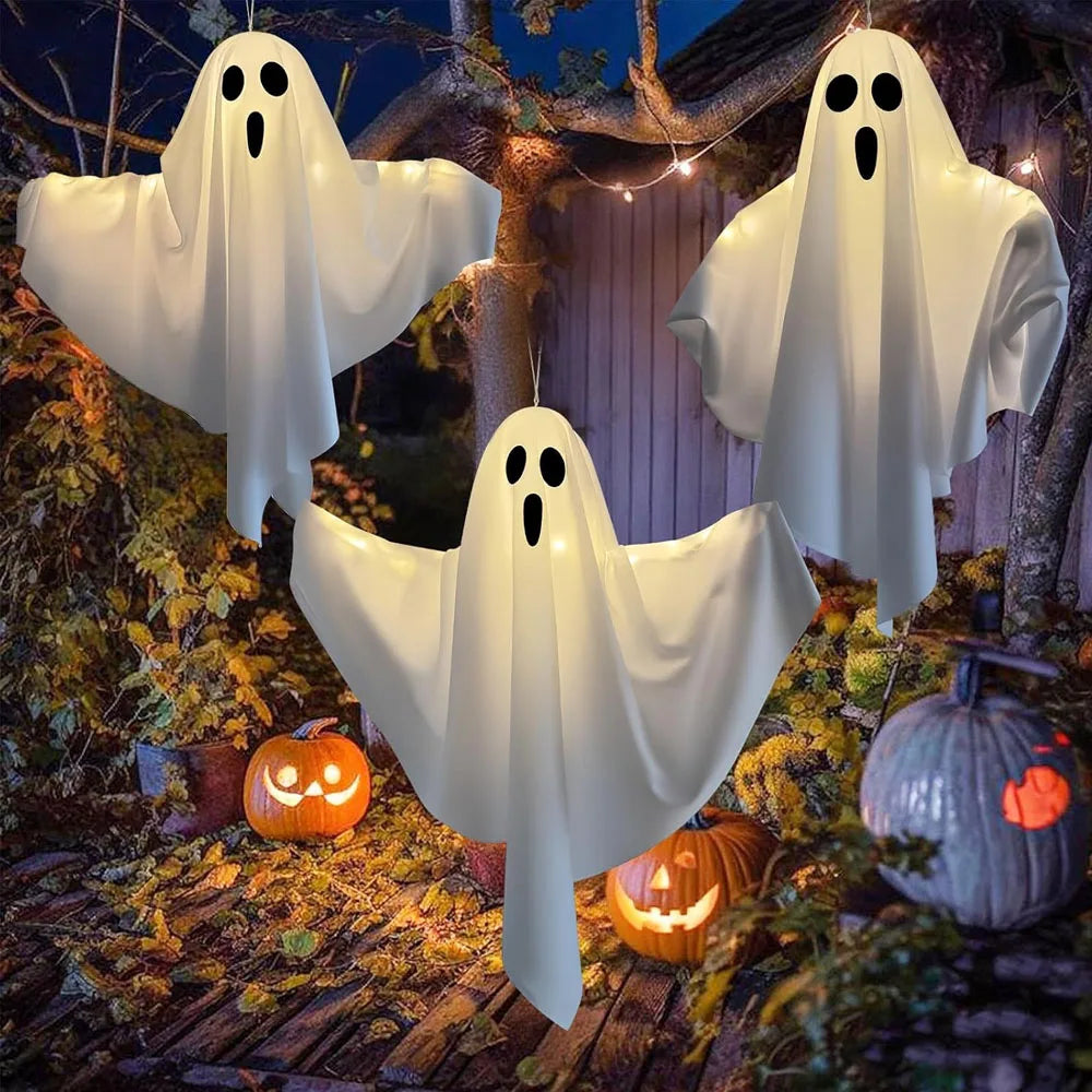 Glowing Ghost & Witch Hat String Lights â€“ Halloween LED Party & Yard DÃ©cor | Trufairs