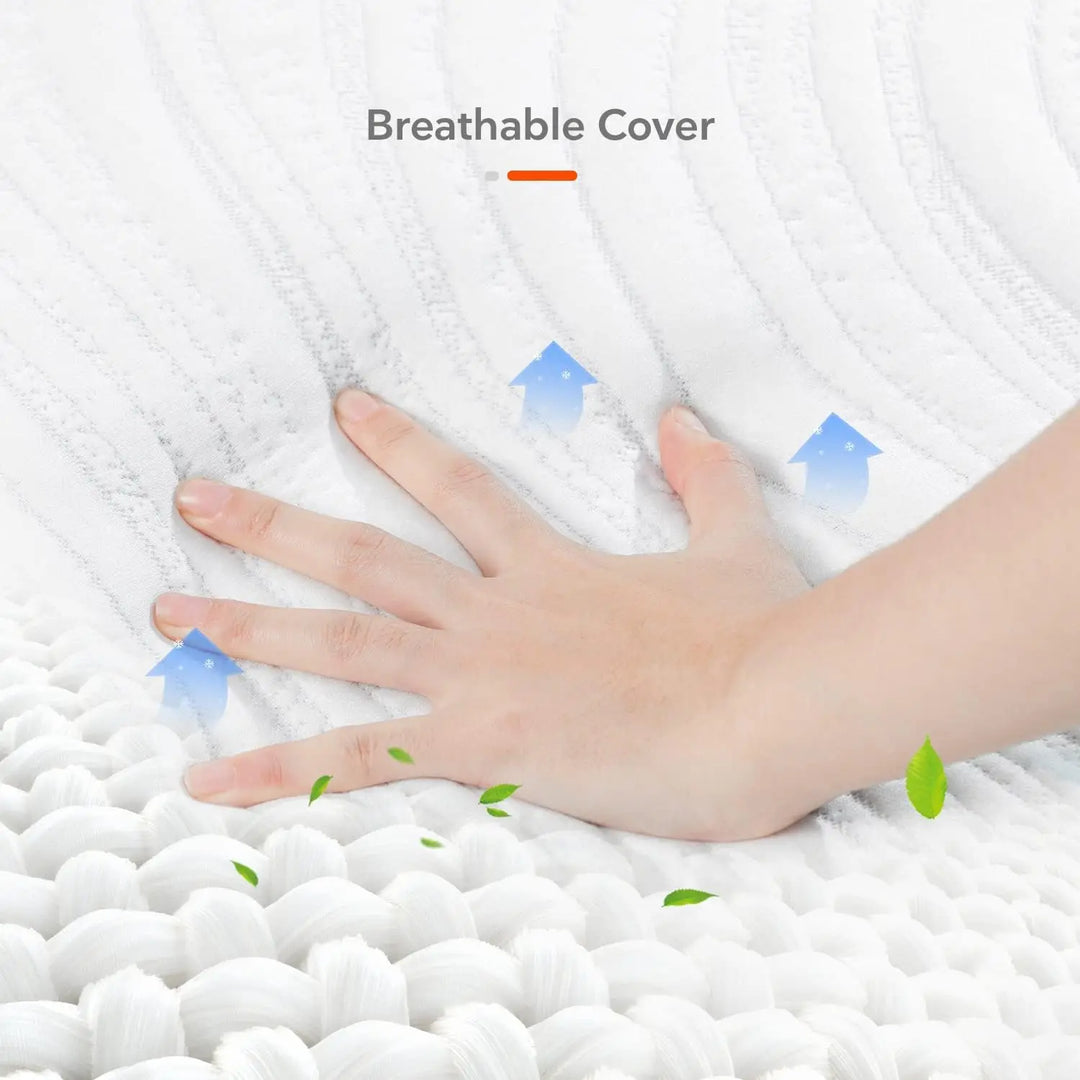 Queen Mattress 12 Inch Memory Foam Hybrid Mattress in a Box Innerspring Mattress for Soundly Sleep Queen Mattress