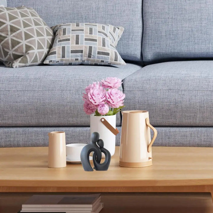 Couple Statue Aesthetic Resin Statue Home Decor Couple Statue Love Sculpture Couple Abstract Art Statue Modern Decor for Bedroom