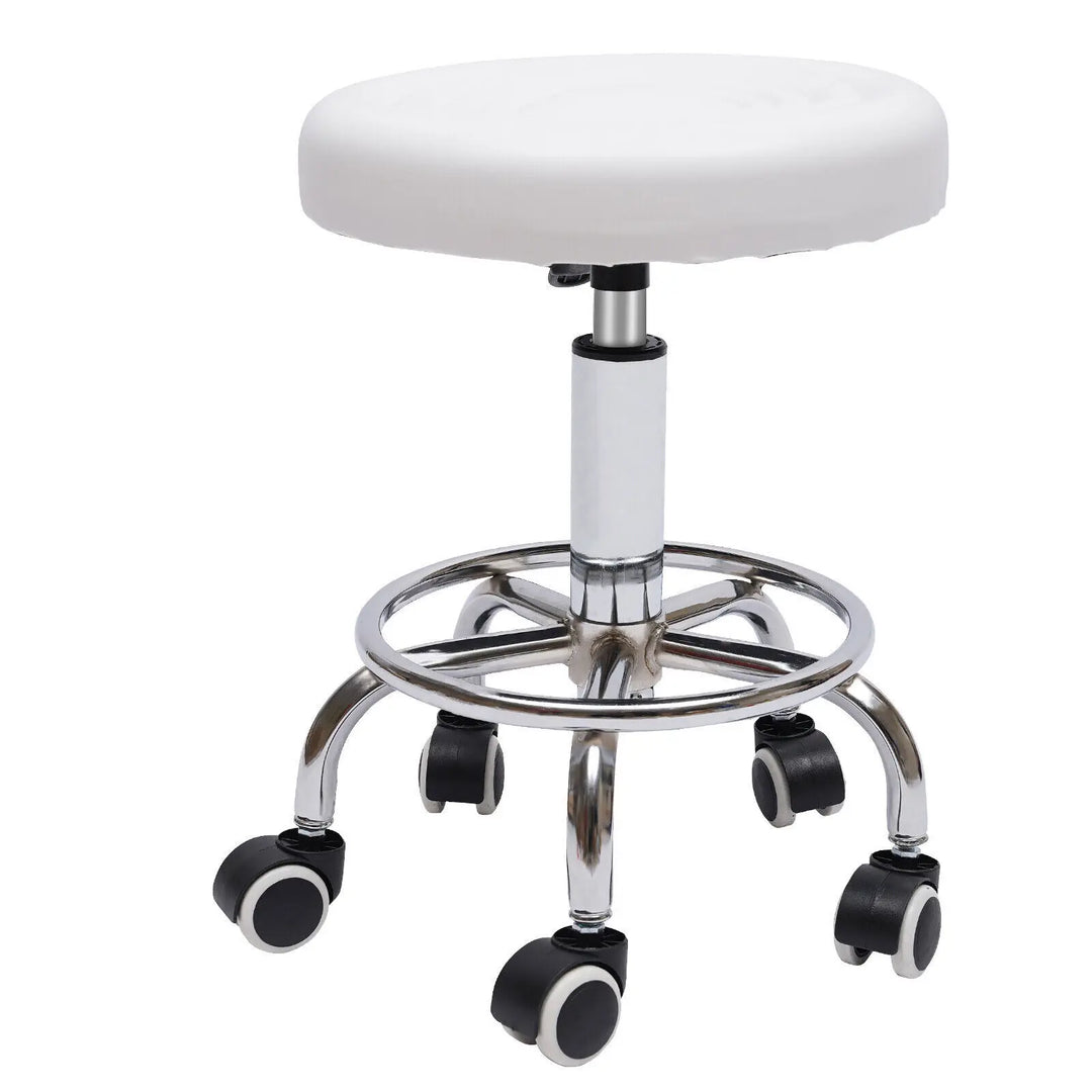 Hydraulic Stool with Adjustable Height for Salon Bars Home Office Rolling Rotating Chairs Equipped W/ 5 Wheels