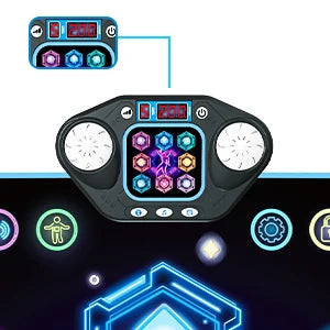 VATOS Musical Dance Mat Toy for Kids 27 Levels 8 LED Keys Bluetooth 5 Game Modes Ages 3+ Boys Girls Outdoor Party Christmas Gift
