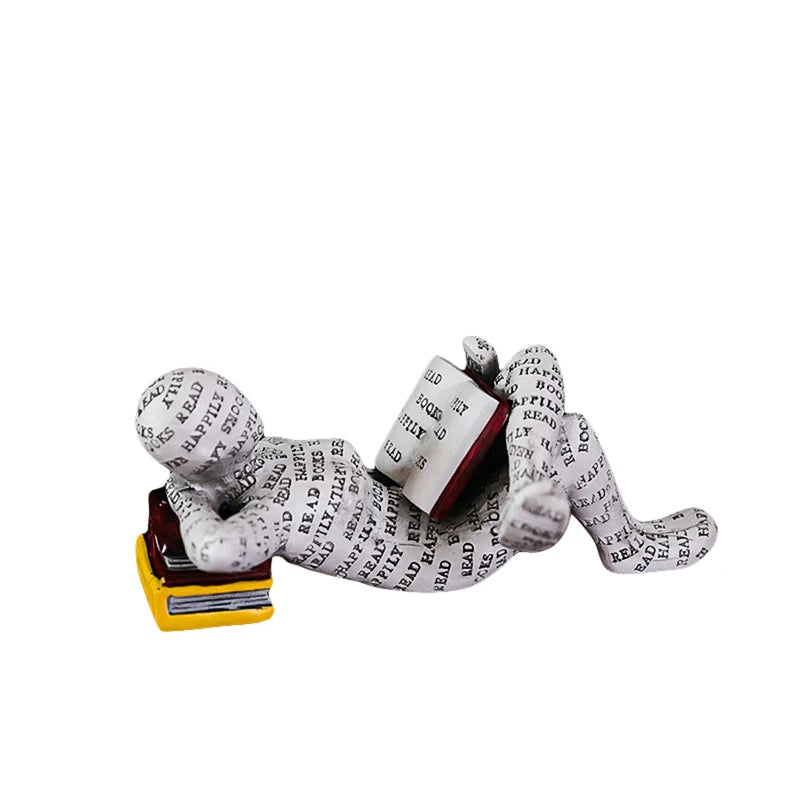 Modern Abstract Art Sculpture Resin Collectible Yoga Figurine Decor Meditating Statue for Home Office Living Room Zen